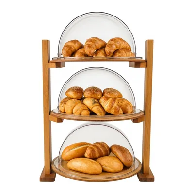 حامل عرض بغطاء منزلق من ثلاثة طوابق 55 x 44 x 85 سم
