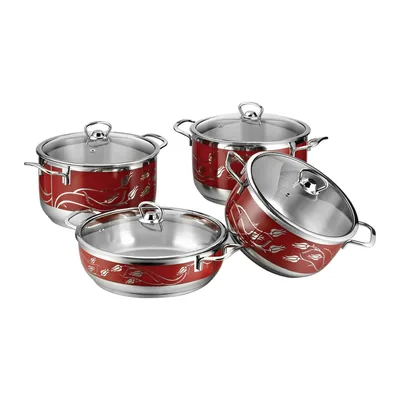 Prestige Stainless Steel Cookware Set 8 Pieces