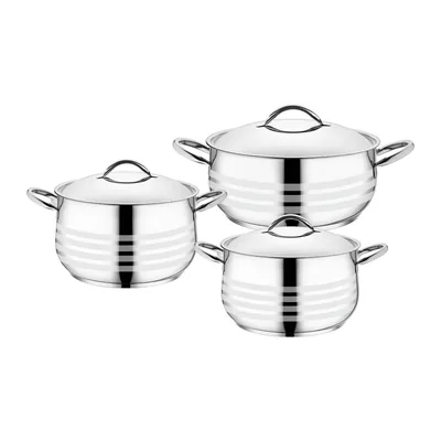 Damla Stainless Steel Cookware Set 6 Pieces
