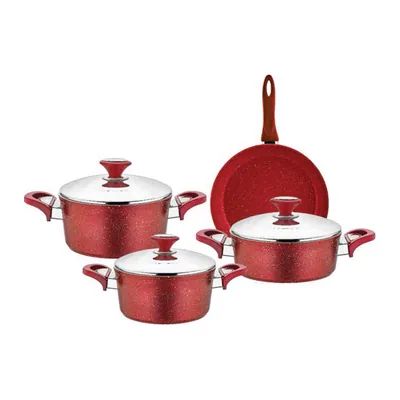 Medusa Granite Aluminium Cookware Set 7 Pieces