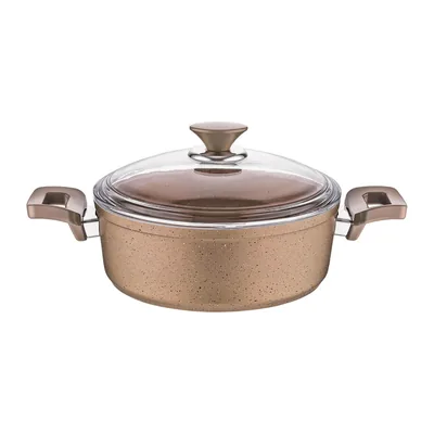 Granite Aluminium Shallow Pot 24 cm