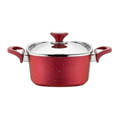 Granite Square Pot 18 cm