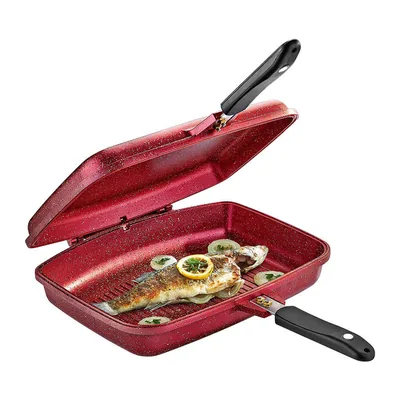 Double-Sided Granite Grill Pan 32x26x9 cm