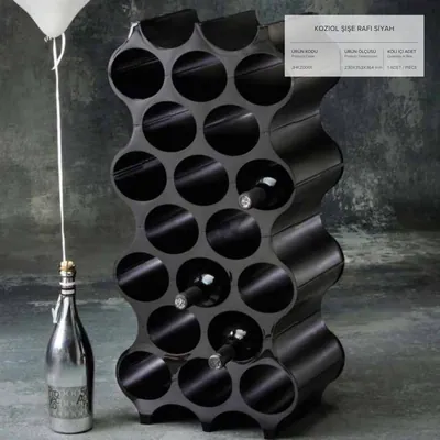 Koziol Black Bottle Rack 230x353x364 mm