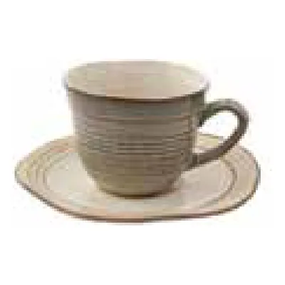 فنجان قهوة وصحن Rustik 15 cm