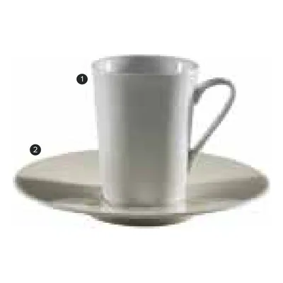 فنجان قهوة وصحن Leon 14 cm